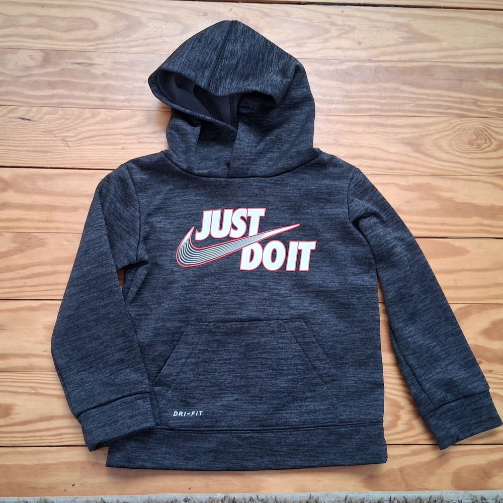 Nike Kids Gray Hoodie - Just Do It